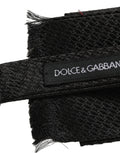 Dolce & Gabbana Herren Schwarze 100% Seide Verstellbare Hals Papillon Fliege