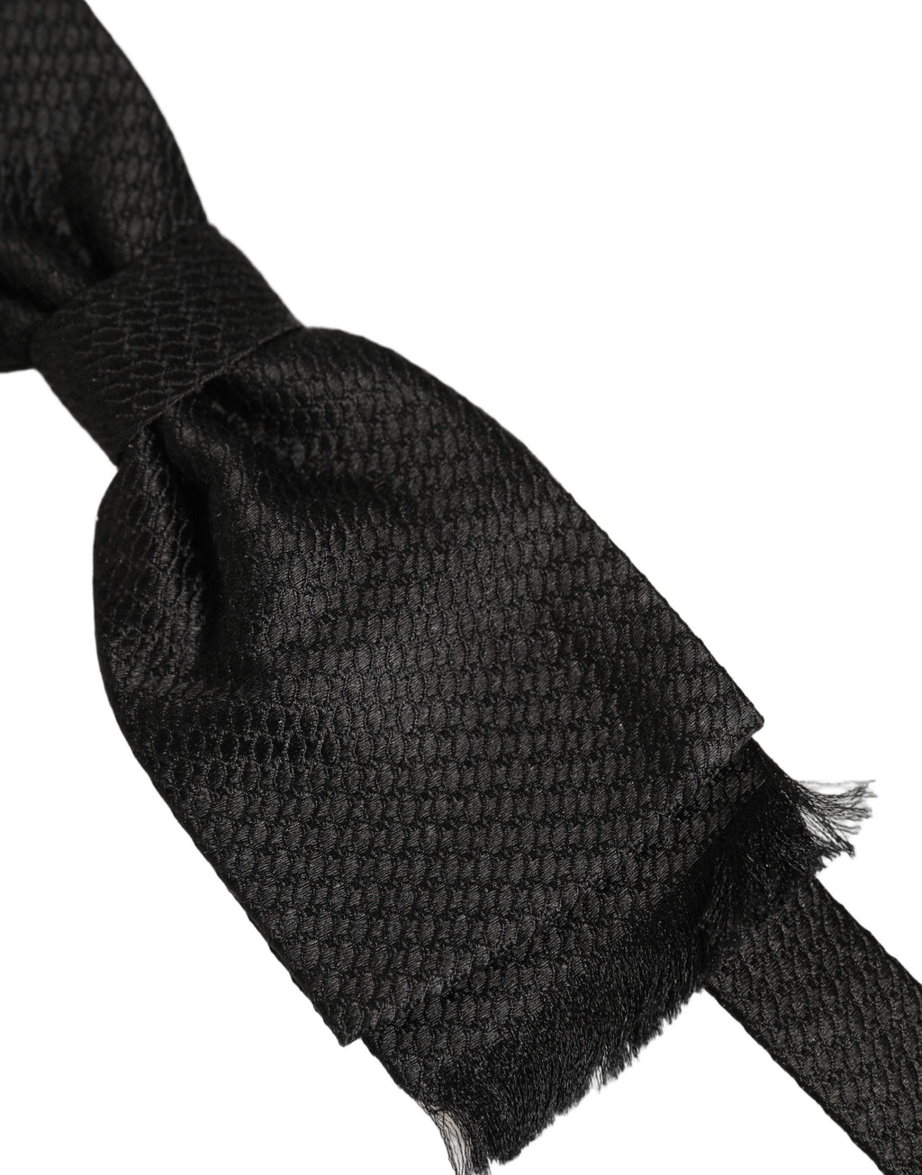 Dolce & Gabbana Herren Schwarze 100% Seide Verstellbare Hals Papillon Fliege