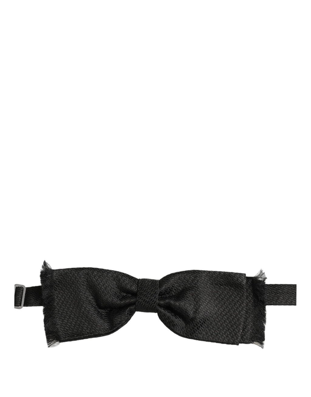 Dolce & Gabbana Herren Schwarze 100% Seide Verstellbare Hals Papillon Fliege