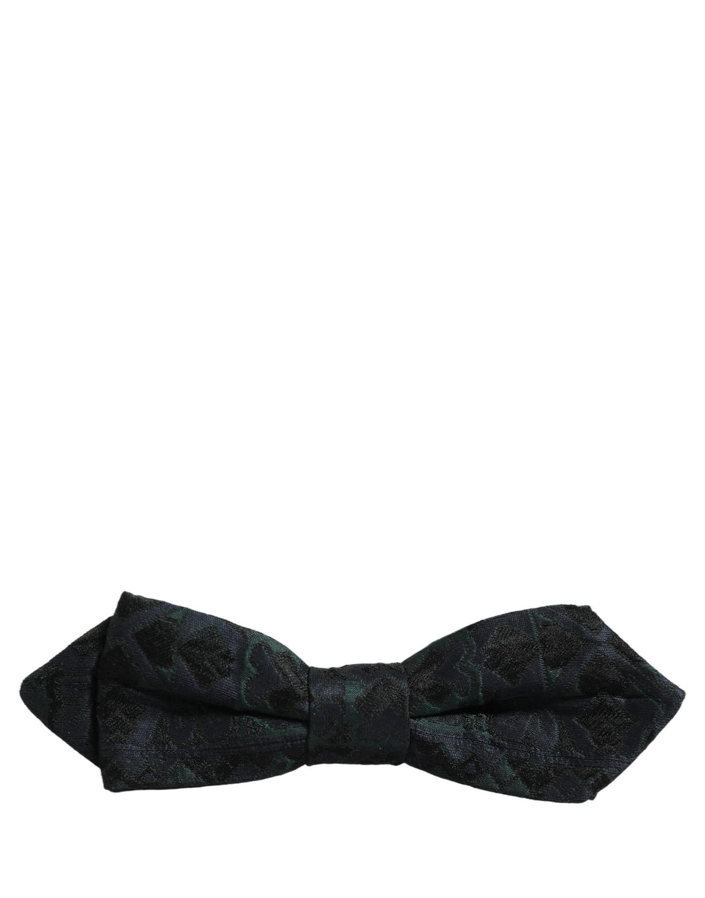 Dolce & Gabbana Herren Schwarze Grüne Paisley Krawatte mit verstellbarem Band