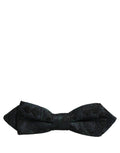 Dolce & Gabbana Herren Schwarze Grüne Paisley Krawatte mit verstellbarem Band