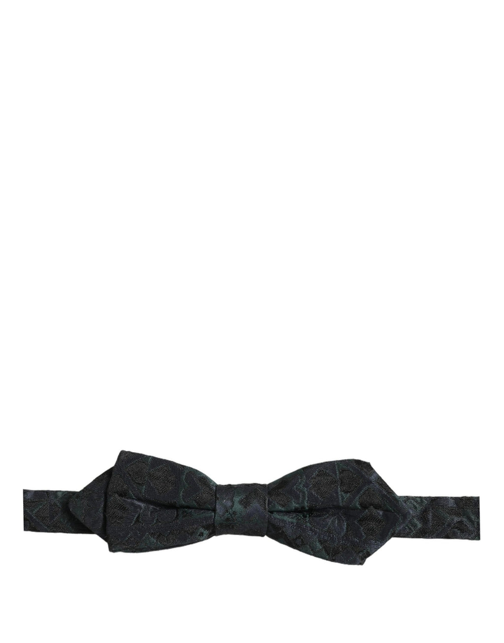 Dolce & Gabbana Herren Schwarze Grüne Paisley Krawatte mit verstellbarem Band