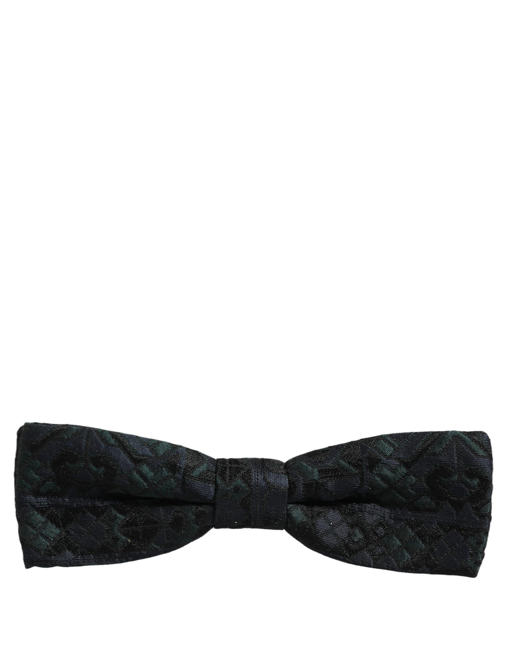 Dolce & Gabbana Herren Schwarze Grüne Paisley Krawatte mit verstellbarem Band