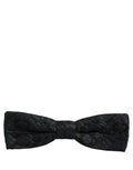 Dolce & Gabbana Herren Schwarze Grüne Paisley Krawatte mit verstellbarem Band
