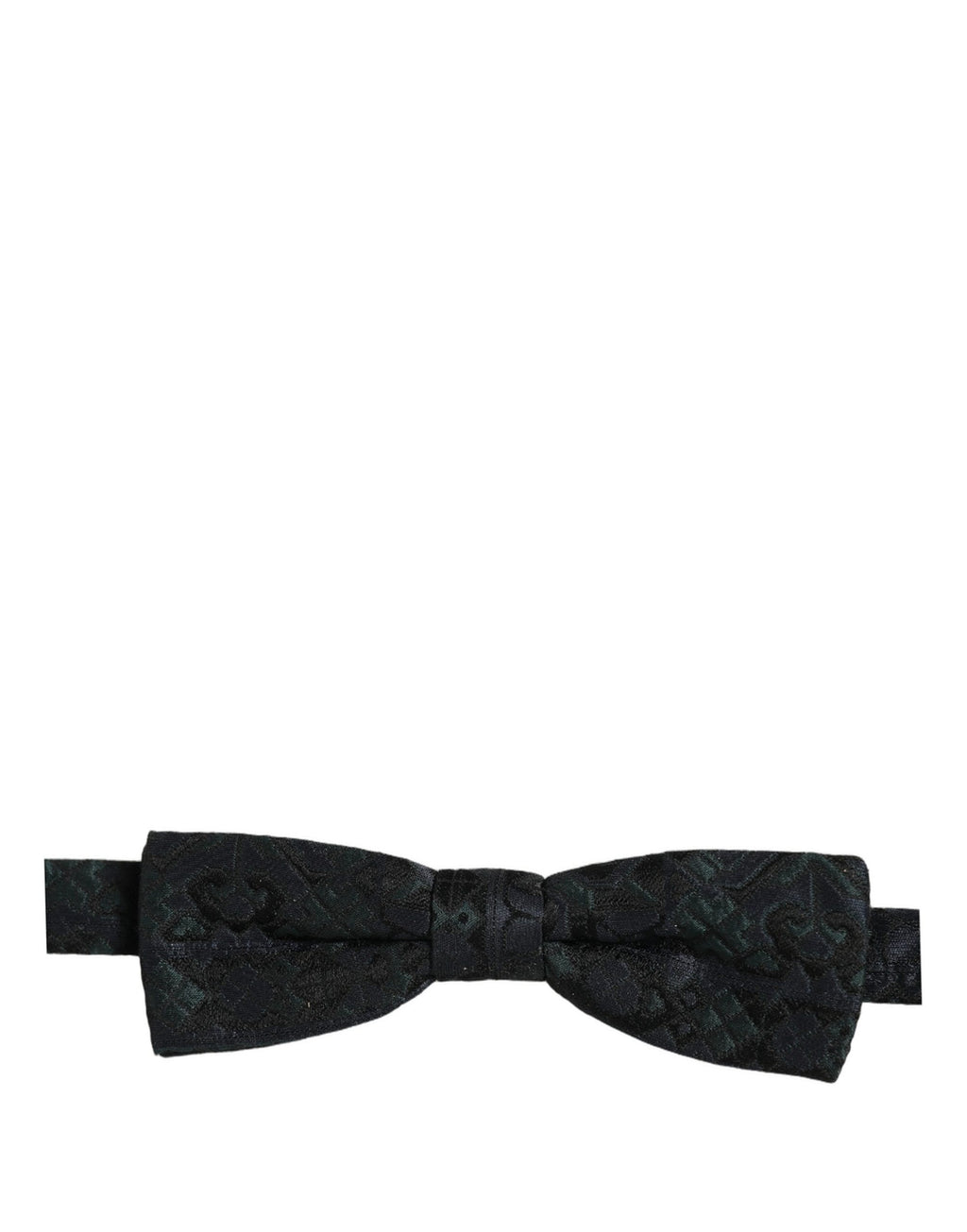 Dolce & Gabbana Herren Schwarze Grüne Paisley Krawatte mit verstellbarem Band