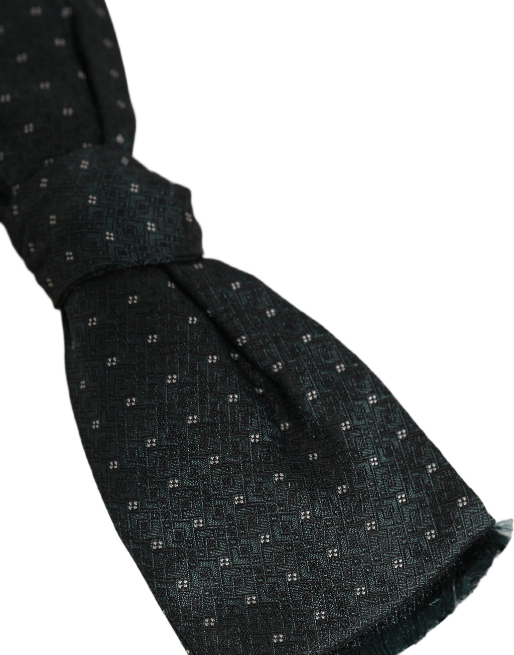 Dolce & Gabbana Herren Fliege mit grünem Muster, verstellbar