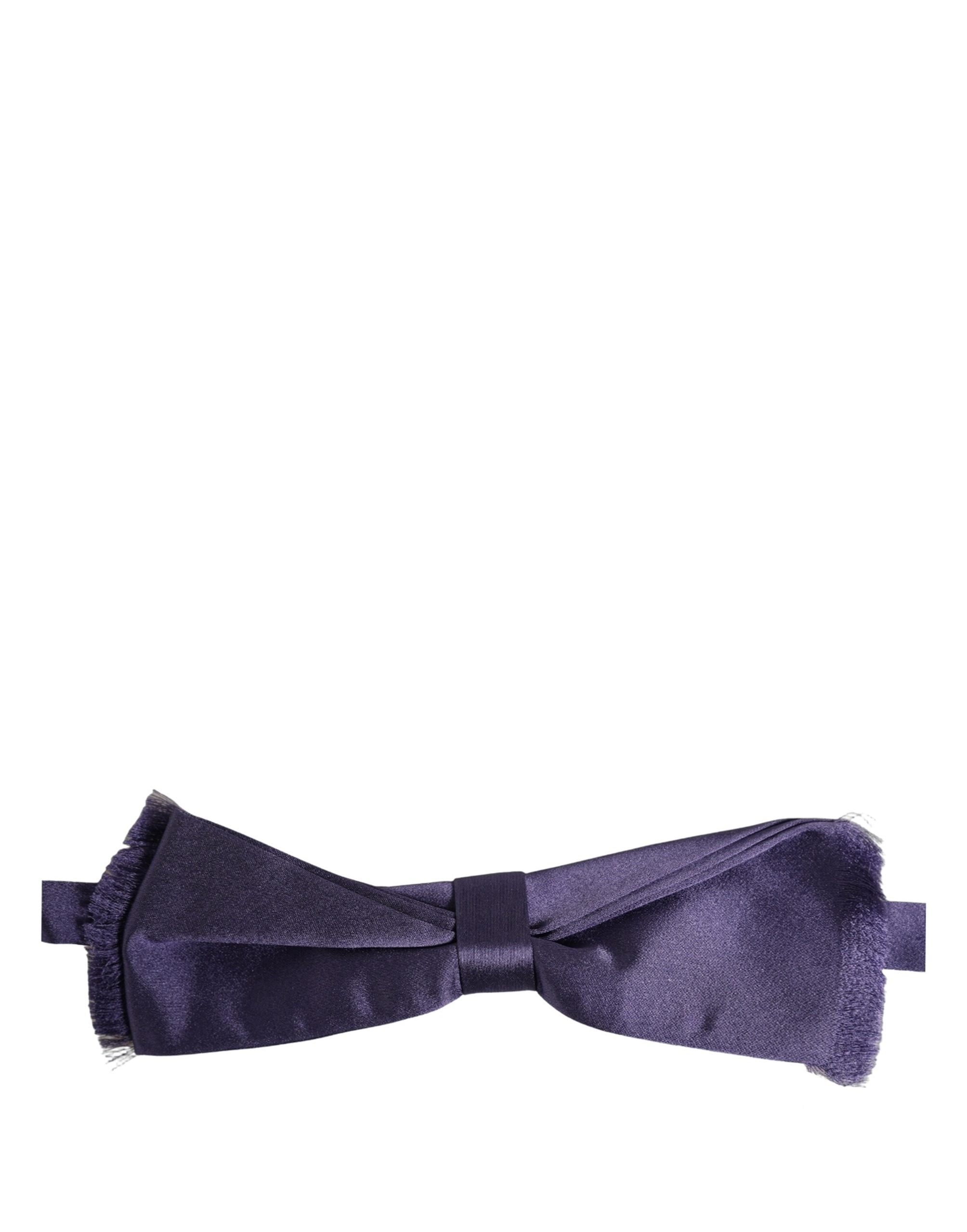 Dolce & Gabbana Herren Fliege aus 100% Seide, verstellbar, Lila