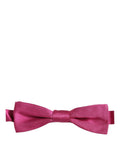 Dolce & Gabbana Herren Pinke 100% Seide Verstellbare Fliege