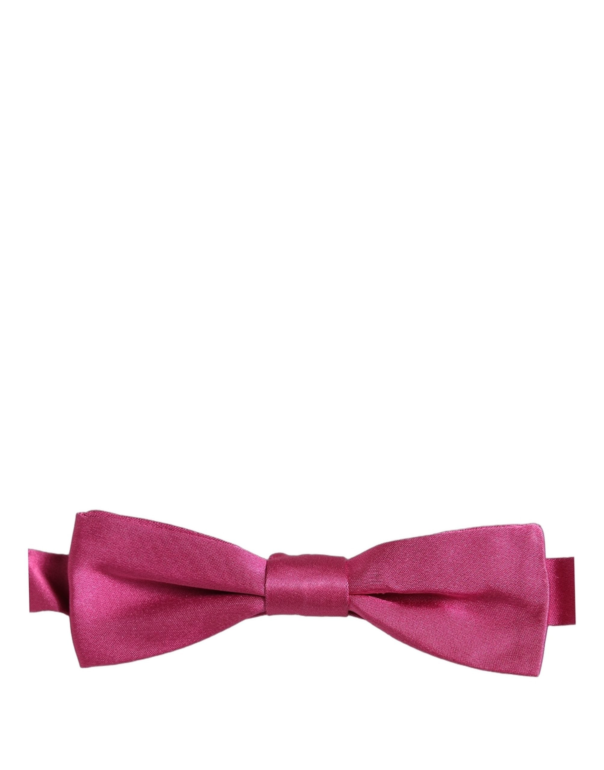 Dolce & Gabbana Herren Pinke 100% Seide Verstellbare Fliege
