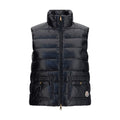 Moncler Schwarze ärmellose Jacke aus Polyamid