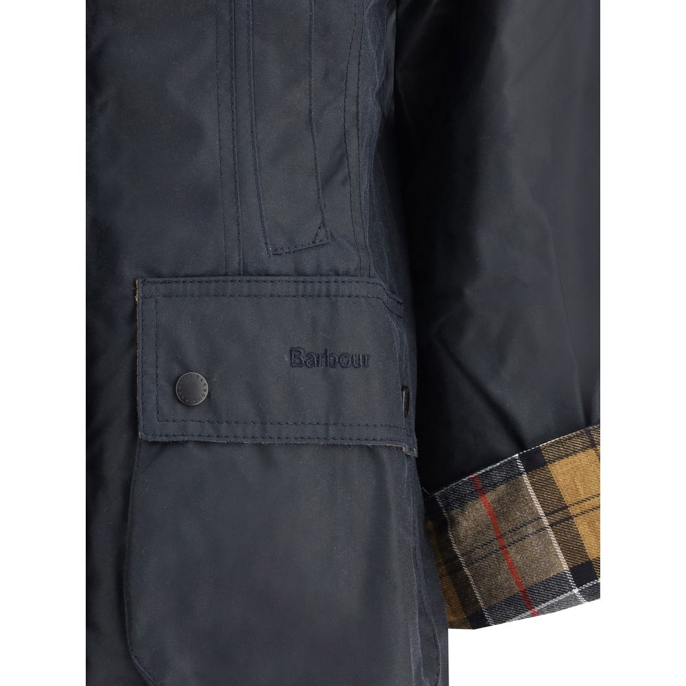Barbour Blaue Baumwoll-Shell-Jacke