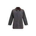 Barbour Schwarzer Baumwollmantel