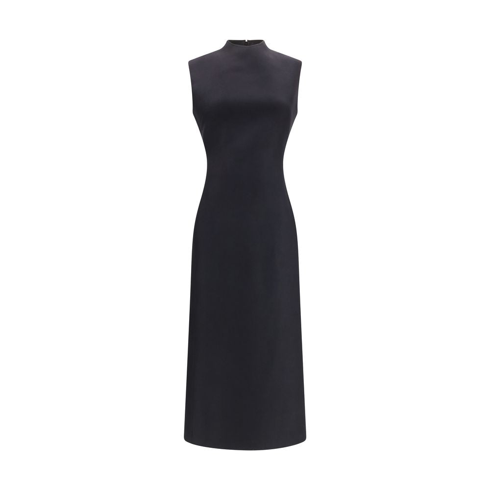 Maison Margiela Schwarzes Oves Aries Wollkleid