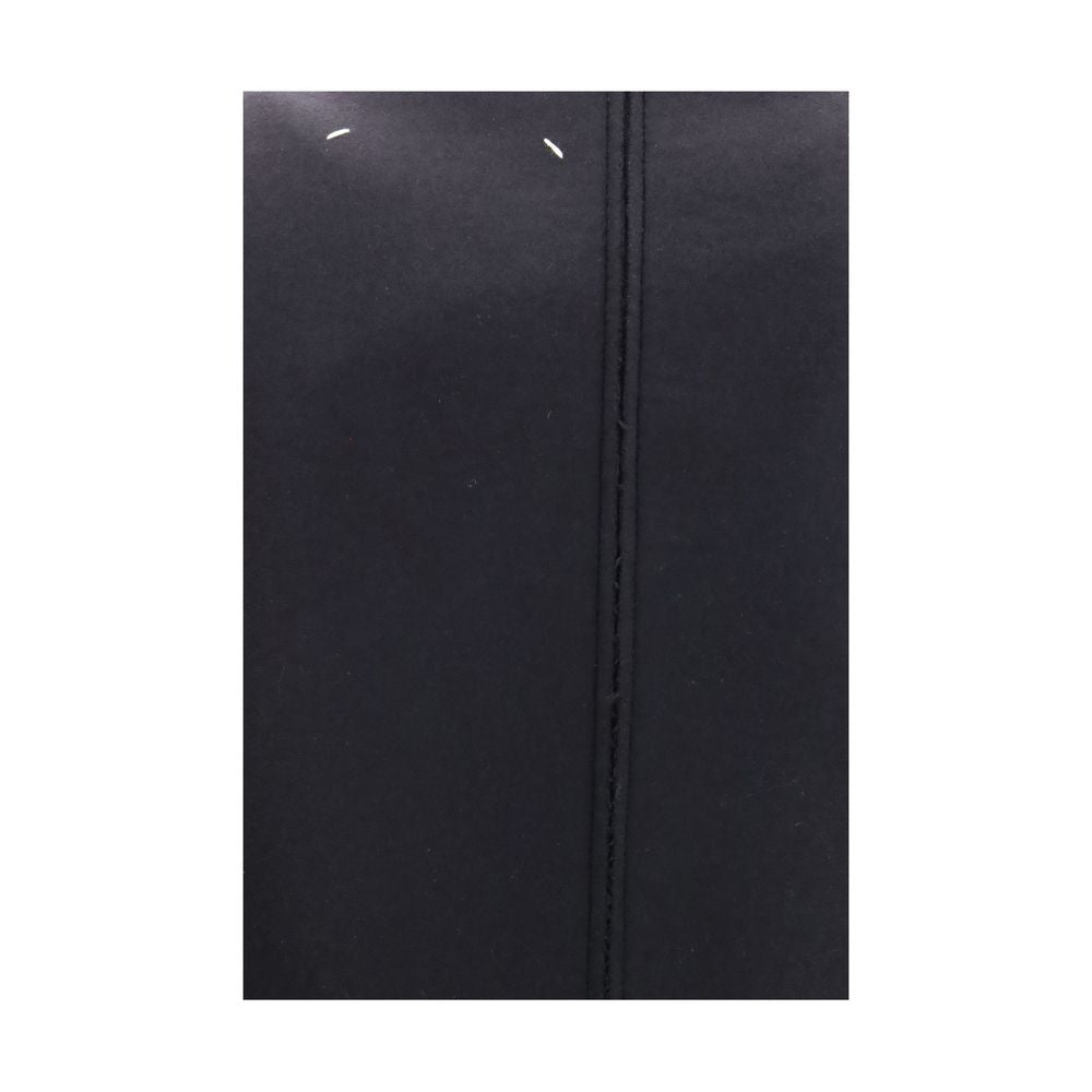 Maison Margiela Schwarzes Oves Aries Wollkleid