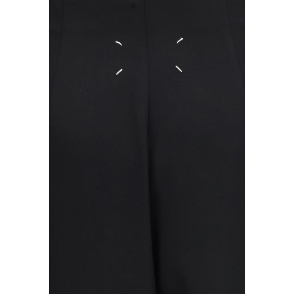 Maison Margiela Langer Rock aus schwarzer Wolle Oves Aries