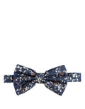 Dolce & Gabbana Herren Navy Blau Floral Verstellbare Hals Papillon Fliege