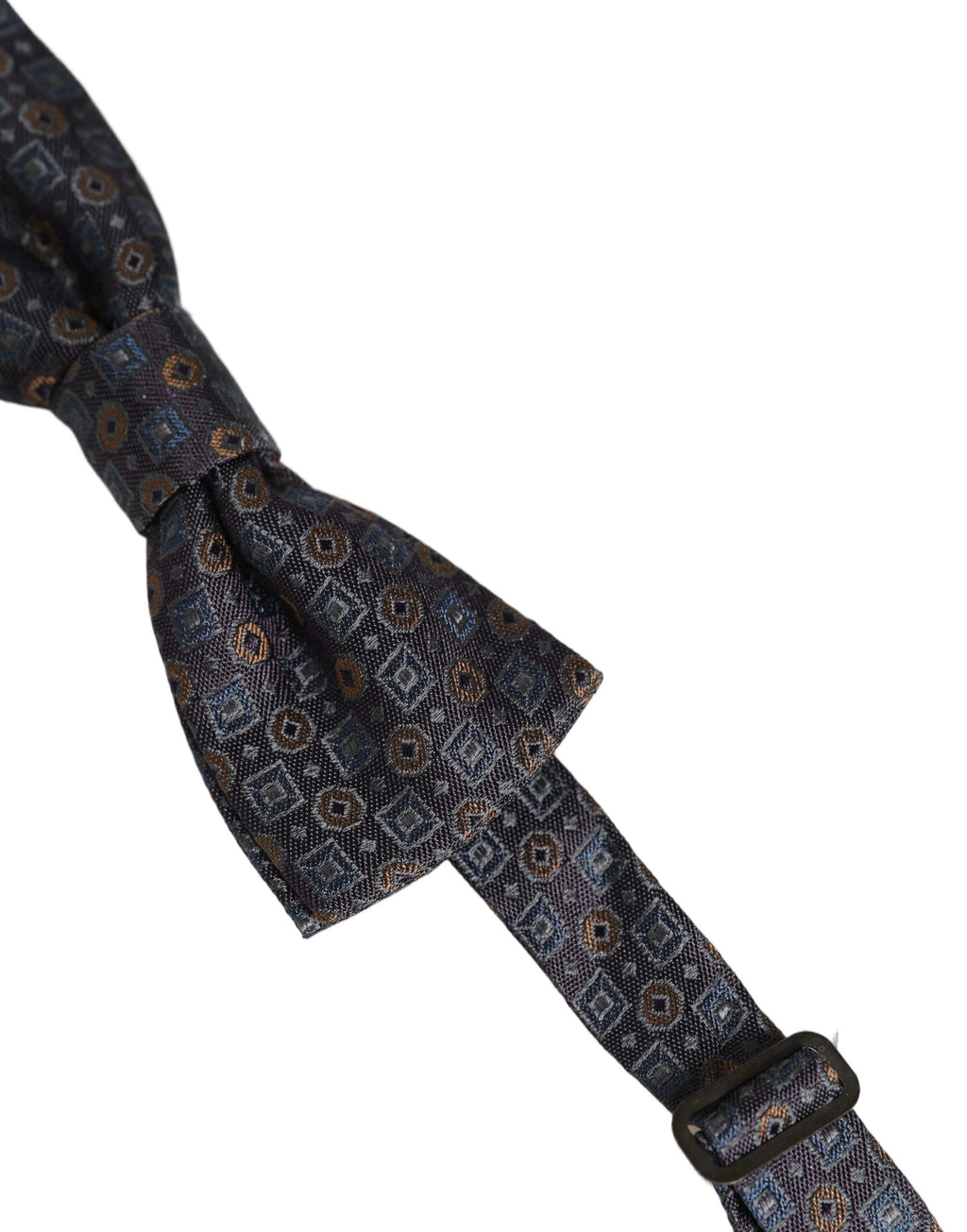 Dolce & Gabbana Herren Fliege Dunkelgrau Geometrisch Verstellbar
