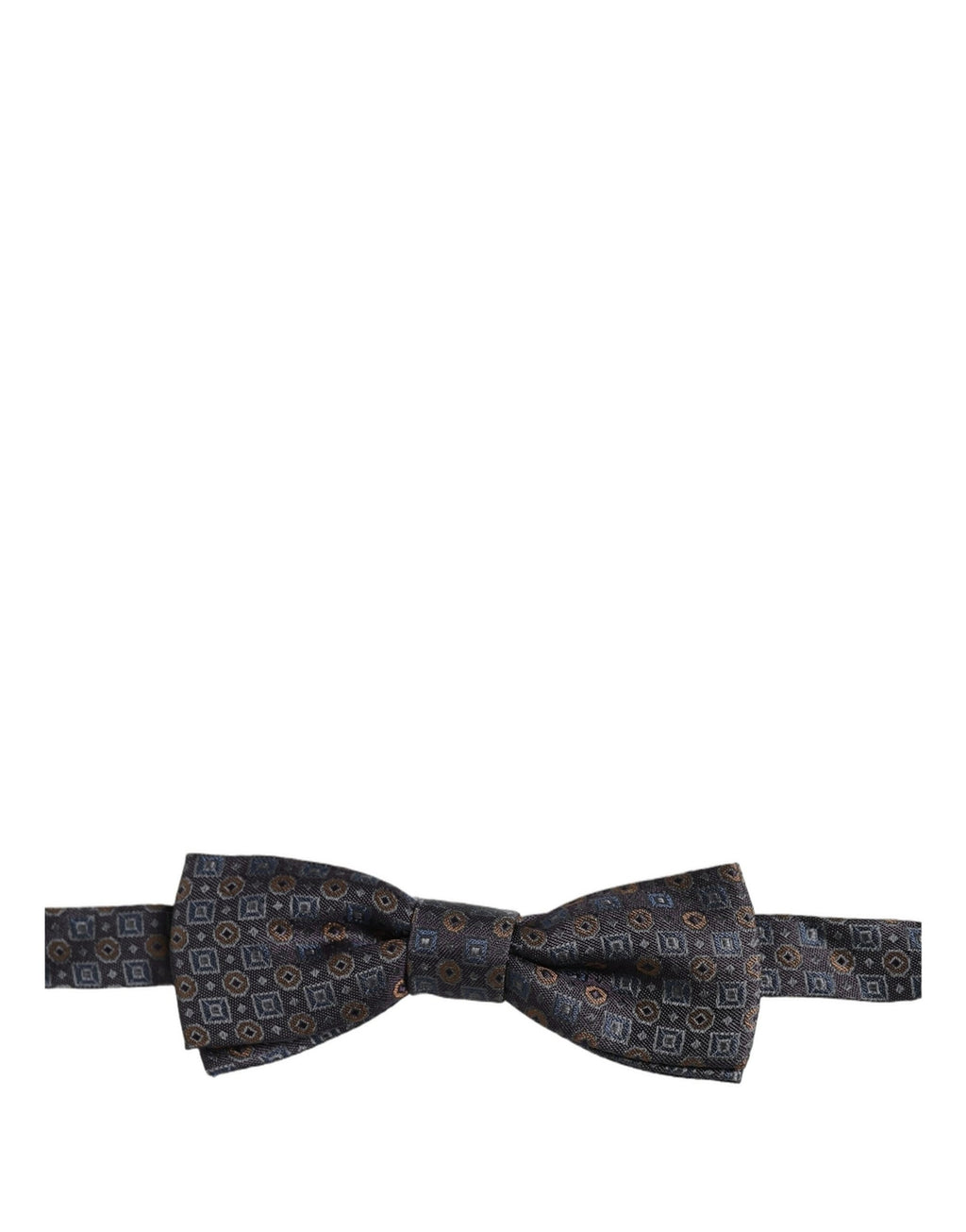Dolce & Gabbana Herren Fliege Dunkelgrau Geometrisch Verstellbar