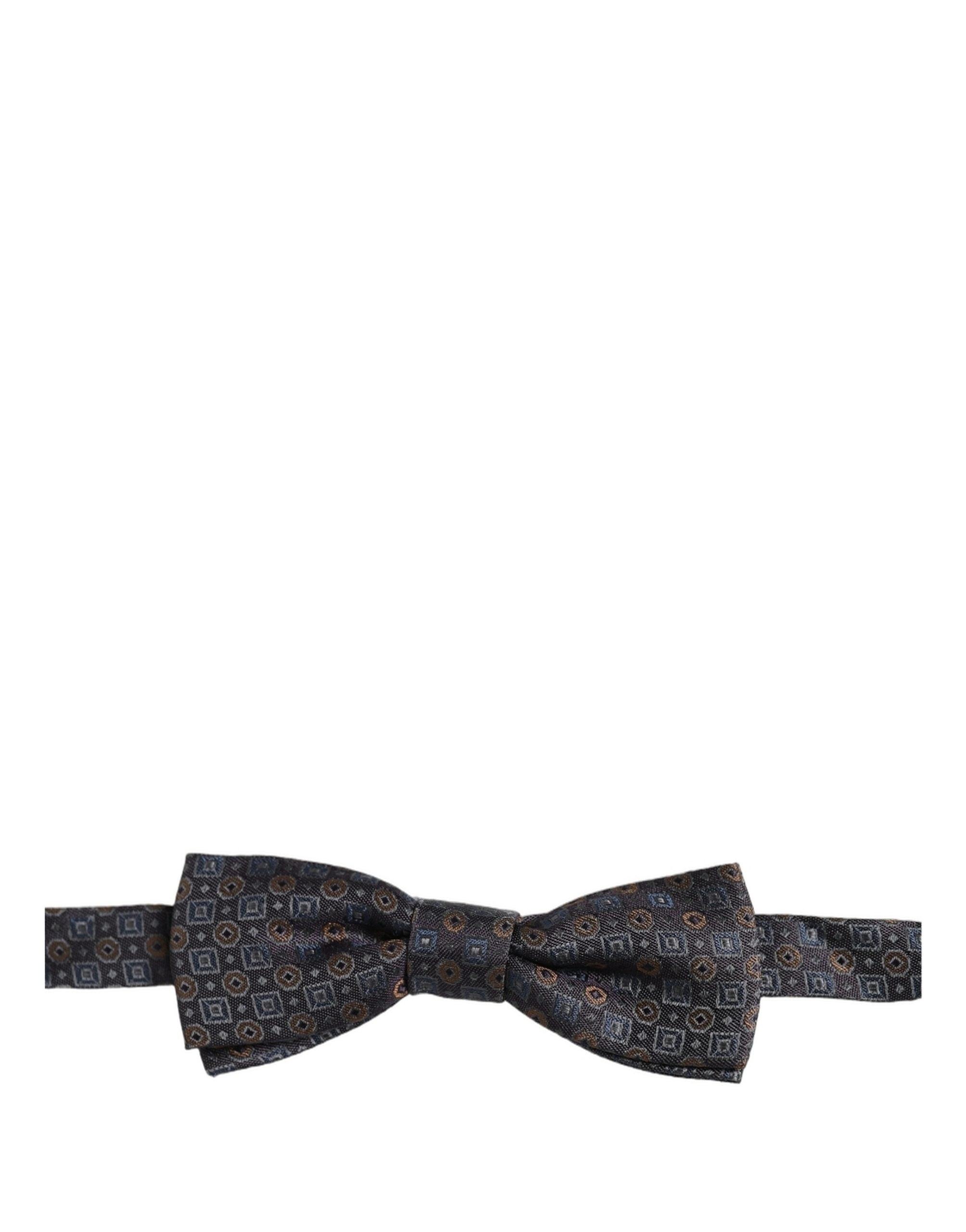 Dolce & Gabbana Herren Fliege Dunkelgrau Geometrisch Verstellbar