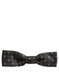 Dolce & Gabbana Herren Fliege Dunkelgrau Geometrisch Verstellbar