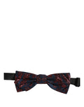 Dolce & Gabbana Herren Fliege Blau Rot Paisley Verstellbar