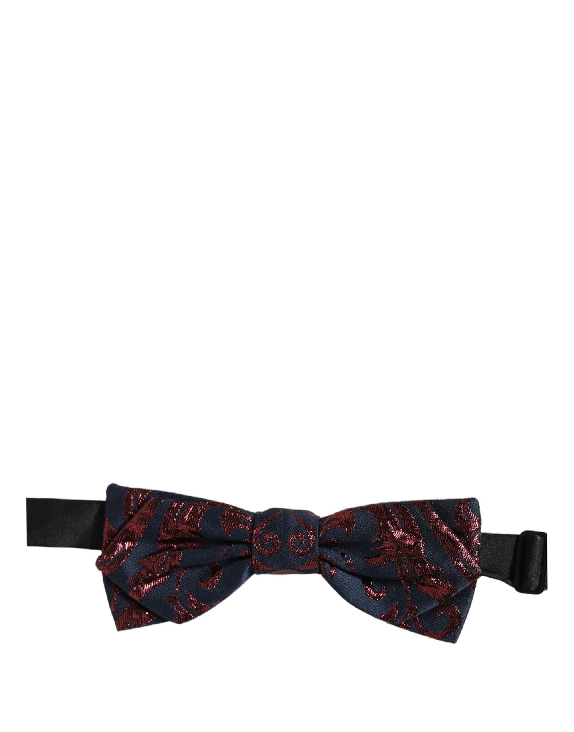 Dolce & Gabbana Herren Fliege Blau Rot Paisley Verstellbar