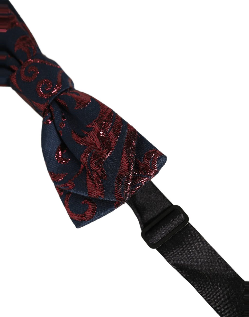 Dolce & Gabbana Herren Fliege Blau Rot Paisley Verstellbar