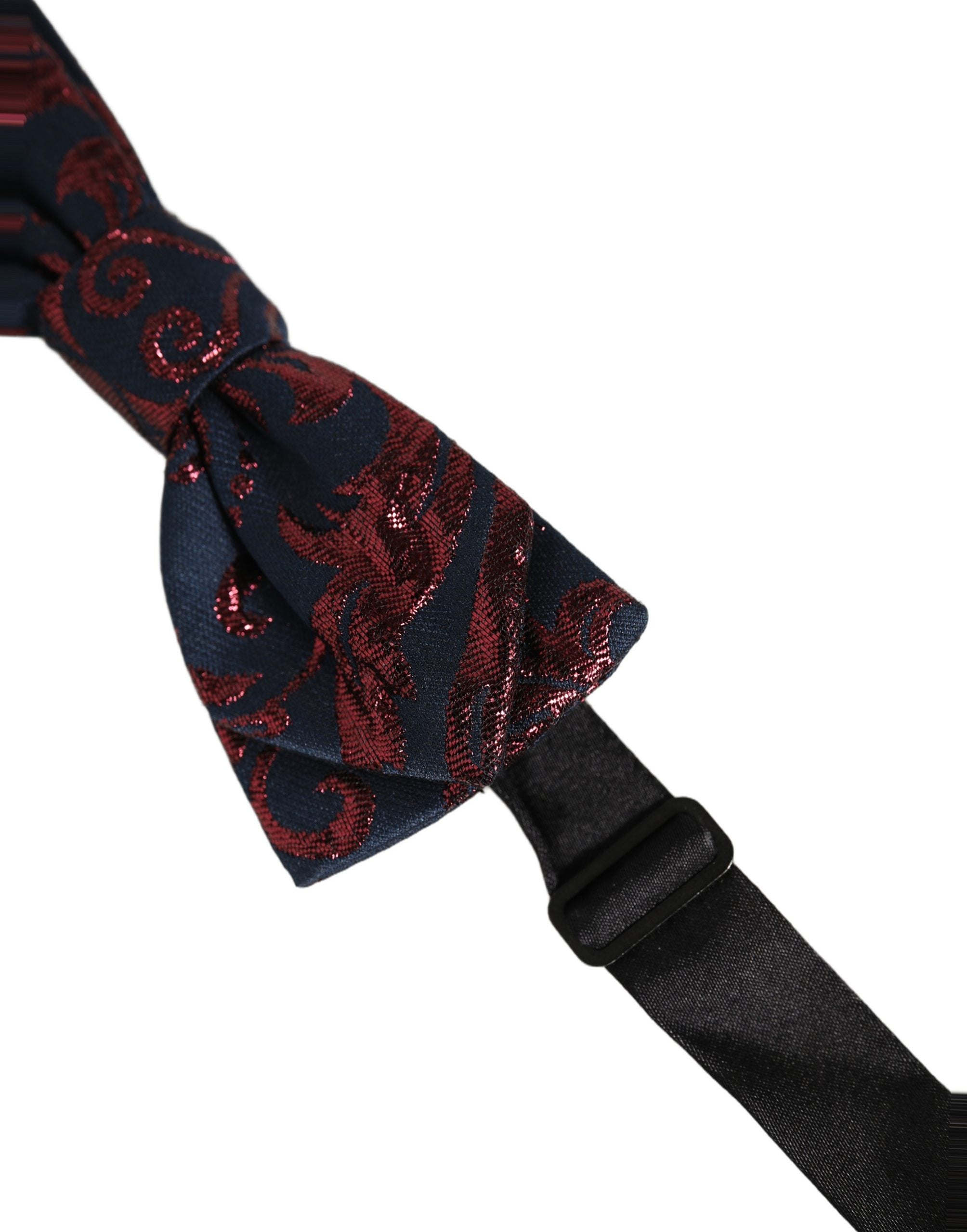 Dolce & Gabbana Herren Fliege Blau Rot Paisley Verstellbar