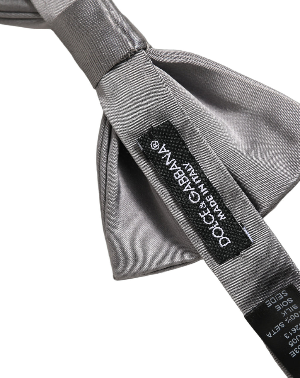Dolce & Gabbana Herren Fliege aus 100% Seide, verstellbar, in Grau