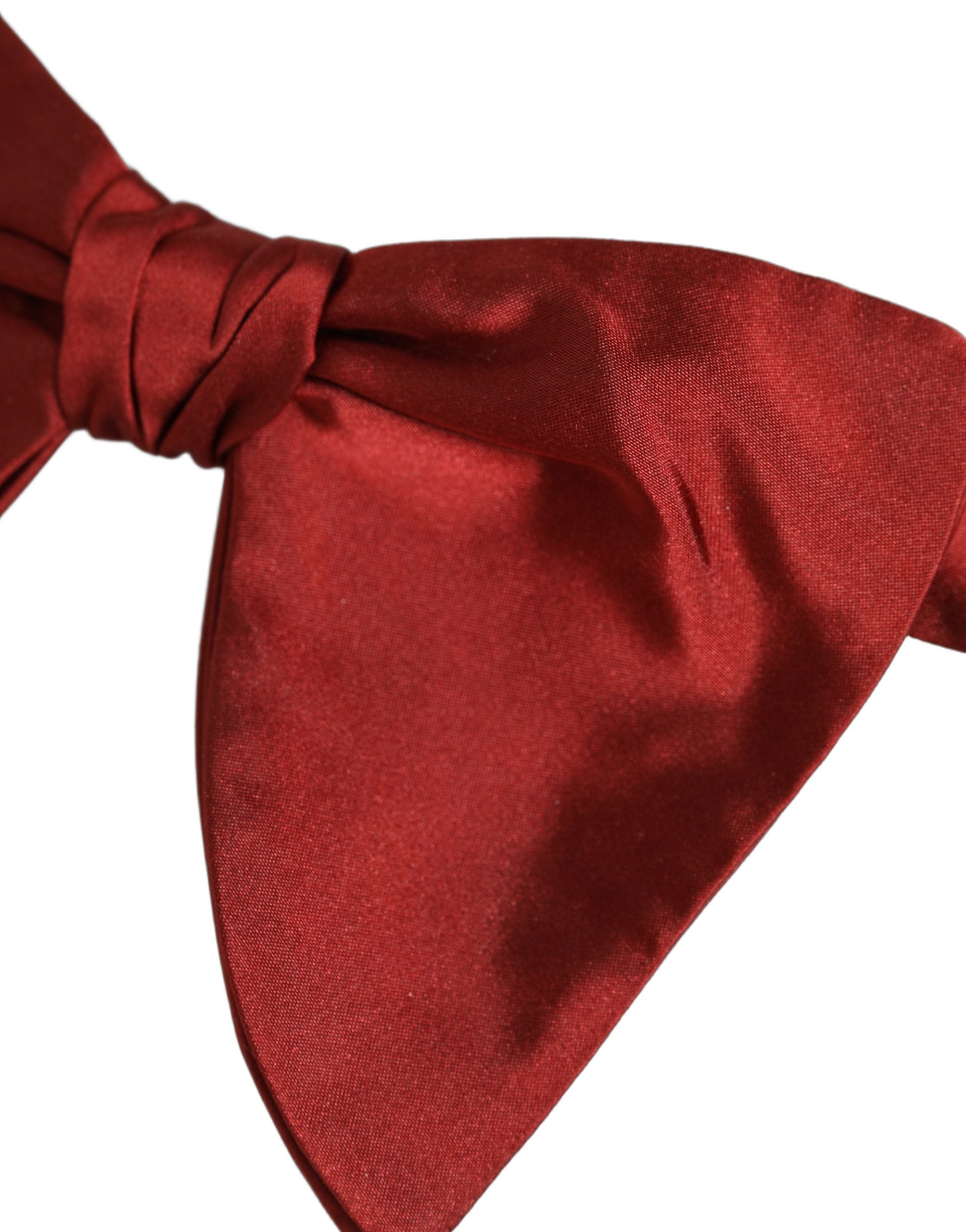 Dolce & Gabbana Herren-Papillon aus 100 % Seide in Rot, verstellbar