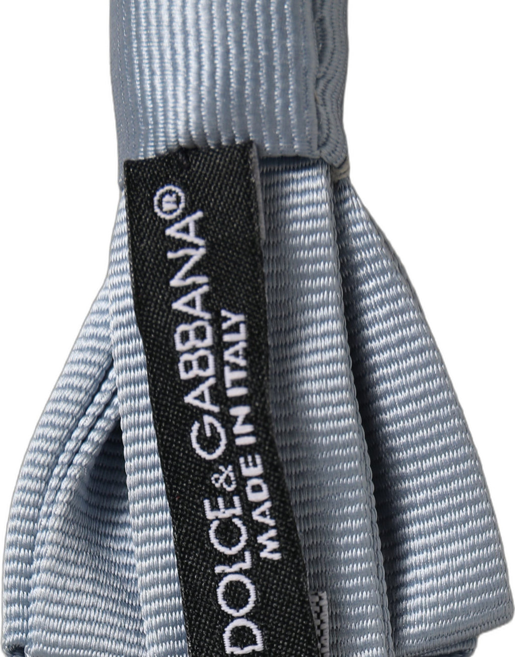 Dolce & Gabbana Herren Fliege aus Seide, Hellblau, Verstellbar