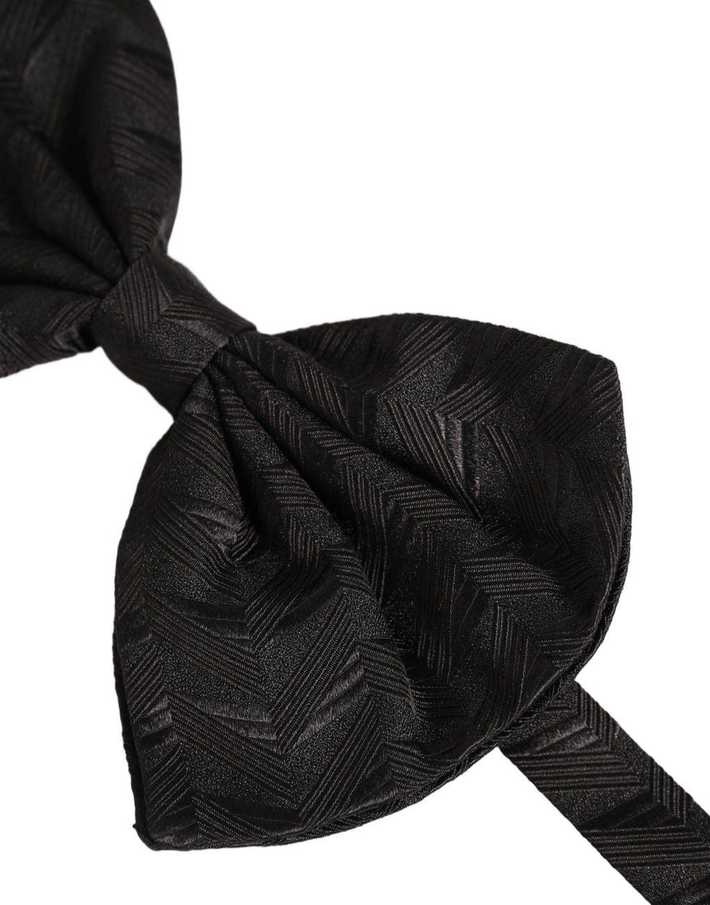 Dolce & Gabbana Herren Schwarze Gemusterte Verstellbare Hals-Papillon-Fliege