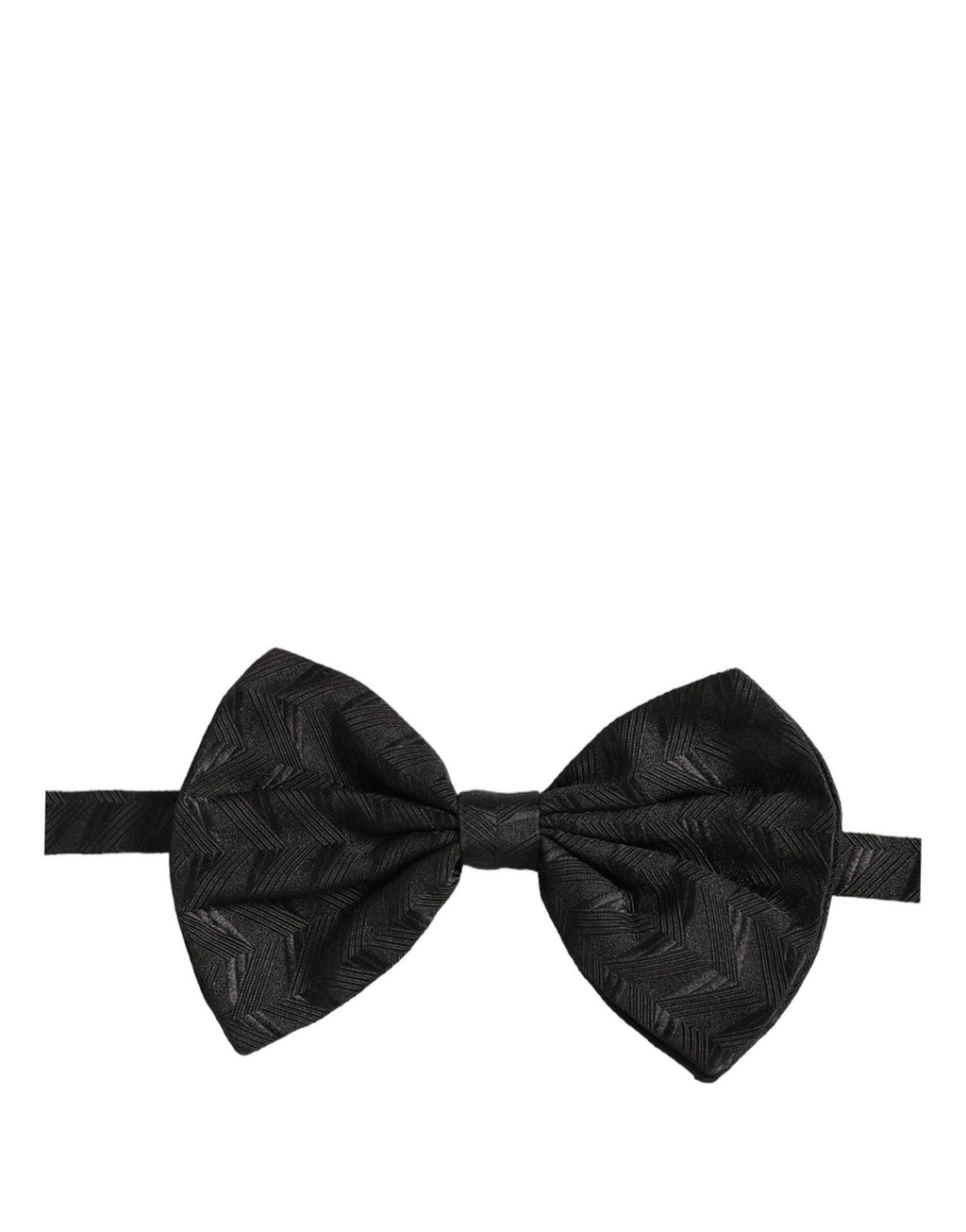 Dolce & Gabbana Herren Schwarze Gemusterte Verstellbare Hals-Papillon-Fliege