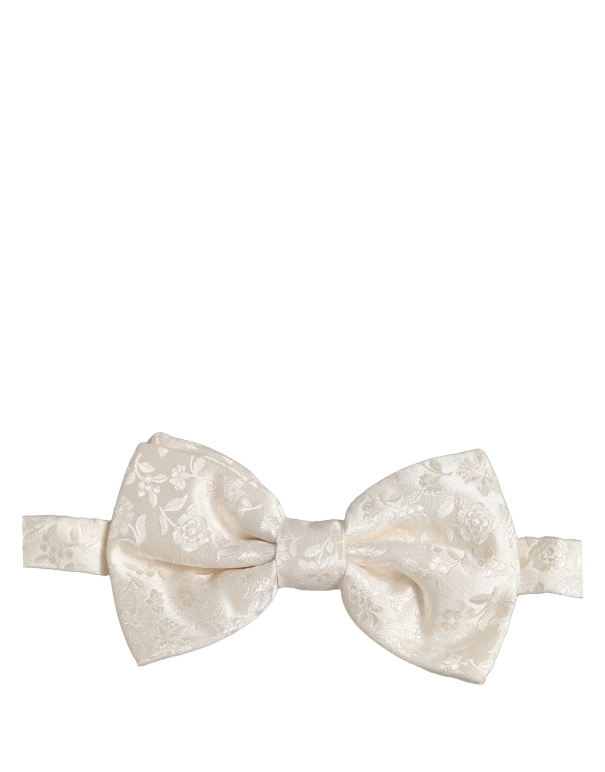 Dolce & Gabbana Herren Fliederfarbene Seiden-Fliege mit Blumenmuster, verstellbar