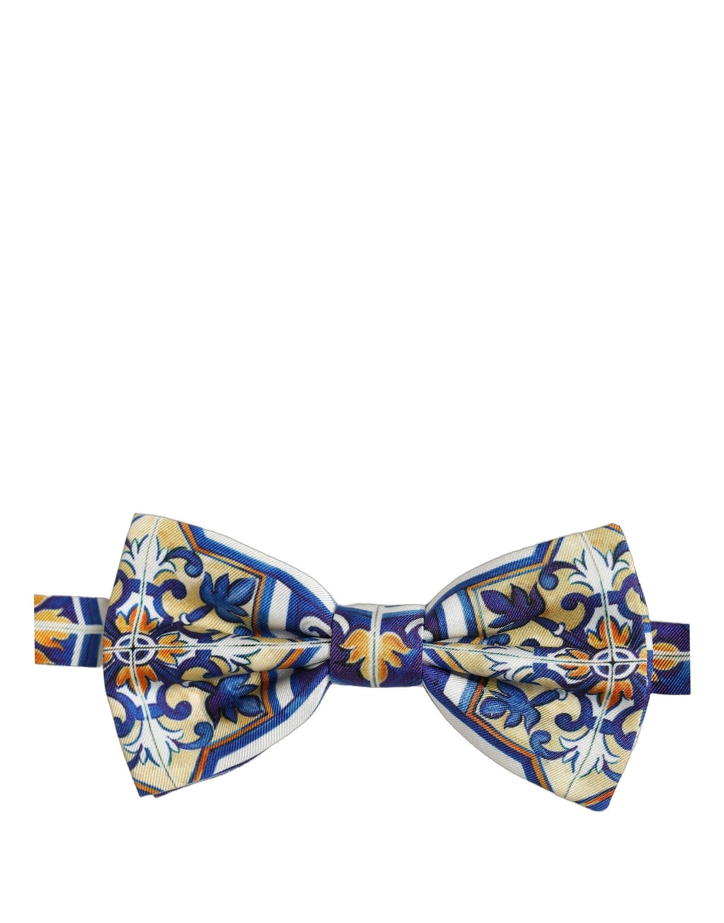 Dolce & Gabbana Herren Papillon-Fliege in Multicolor Majolica-Optik, verstellbar