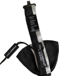 Dolce & Gabbana Schwarze Silberne 100% Seide Verstellbare Papillon Fliege