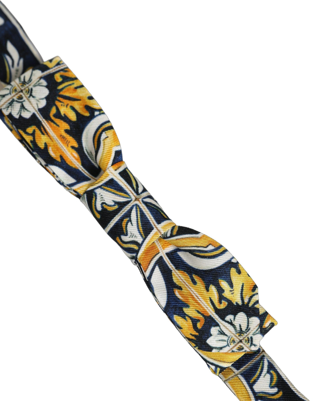 Dolce & Gabbana Verstellbare Papillon-Fliege im Multicolor-Damast-Stil