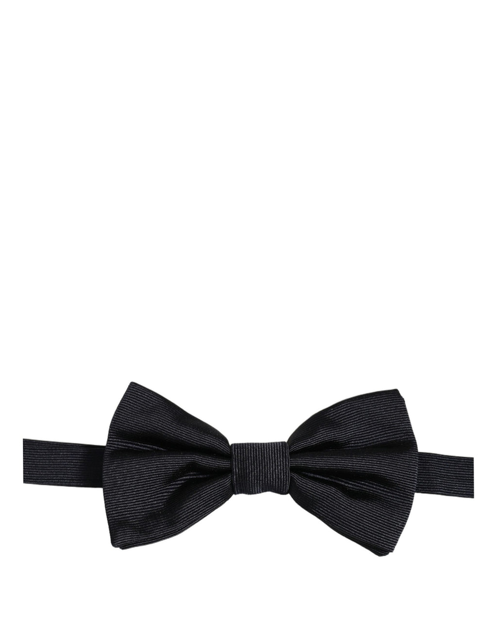 Dolce & Gabbana Herren Schwarze 100% Seide Verstellbare Krawatte Fliege