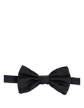 Dolce & Gabbana Herren Schwarze 100% Seide Verstellbare Krawatte Fliege