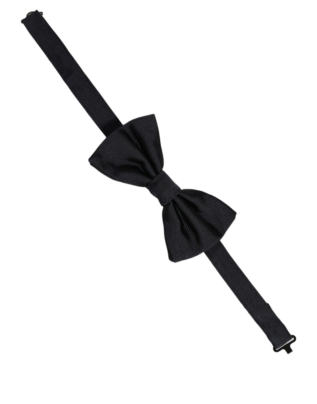 Dolce & Gabbana Herren Schwarze 100% Seide Verstellbare Krawatte Fliege