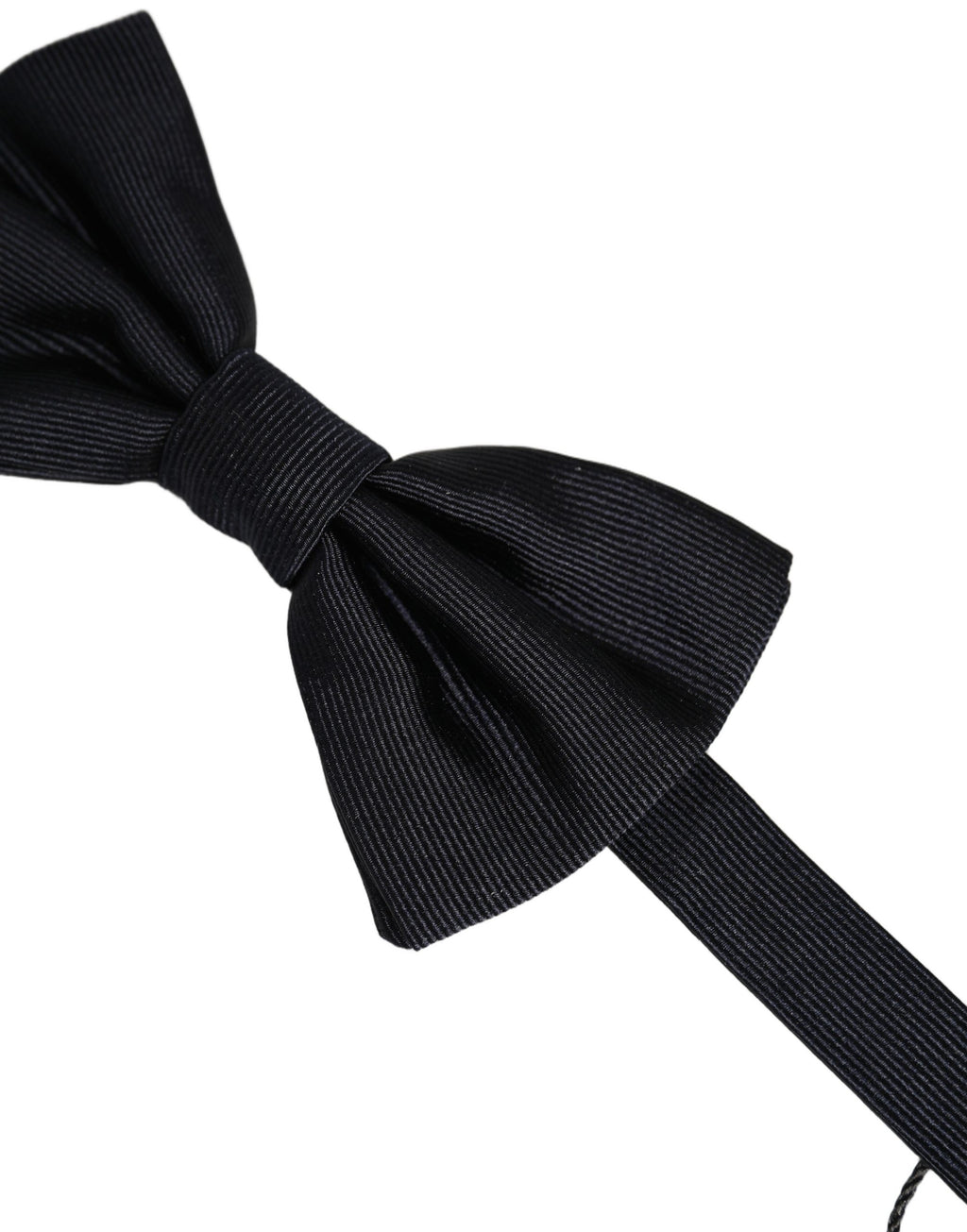 Dolce & Gabbana Herren Schwarze 100% Seide Verstellbare Krawatte Fliege