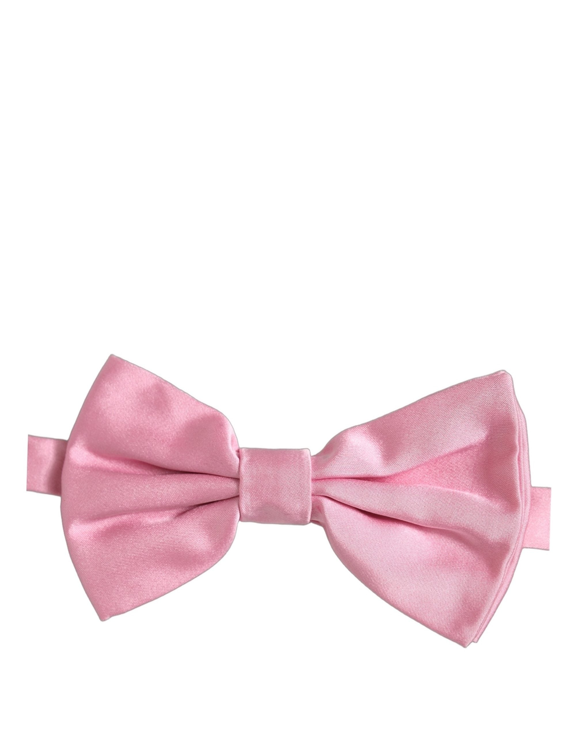 Dolce & Gabbana Herren Pinke 100% Seide Verstellbare Fliege
