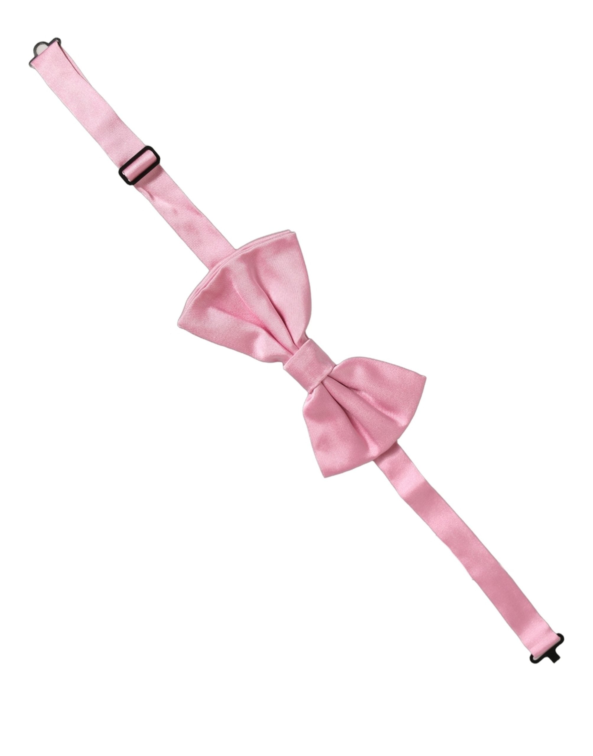 Dolce & Gabbana Herren Pinke 100% Seide Verstellbare Fliege