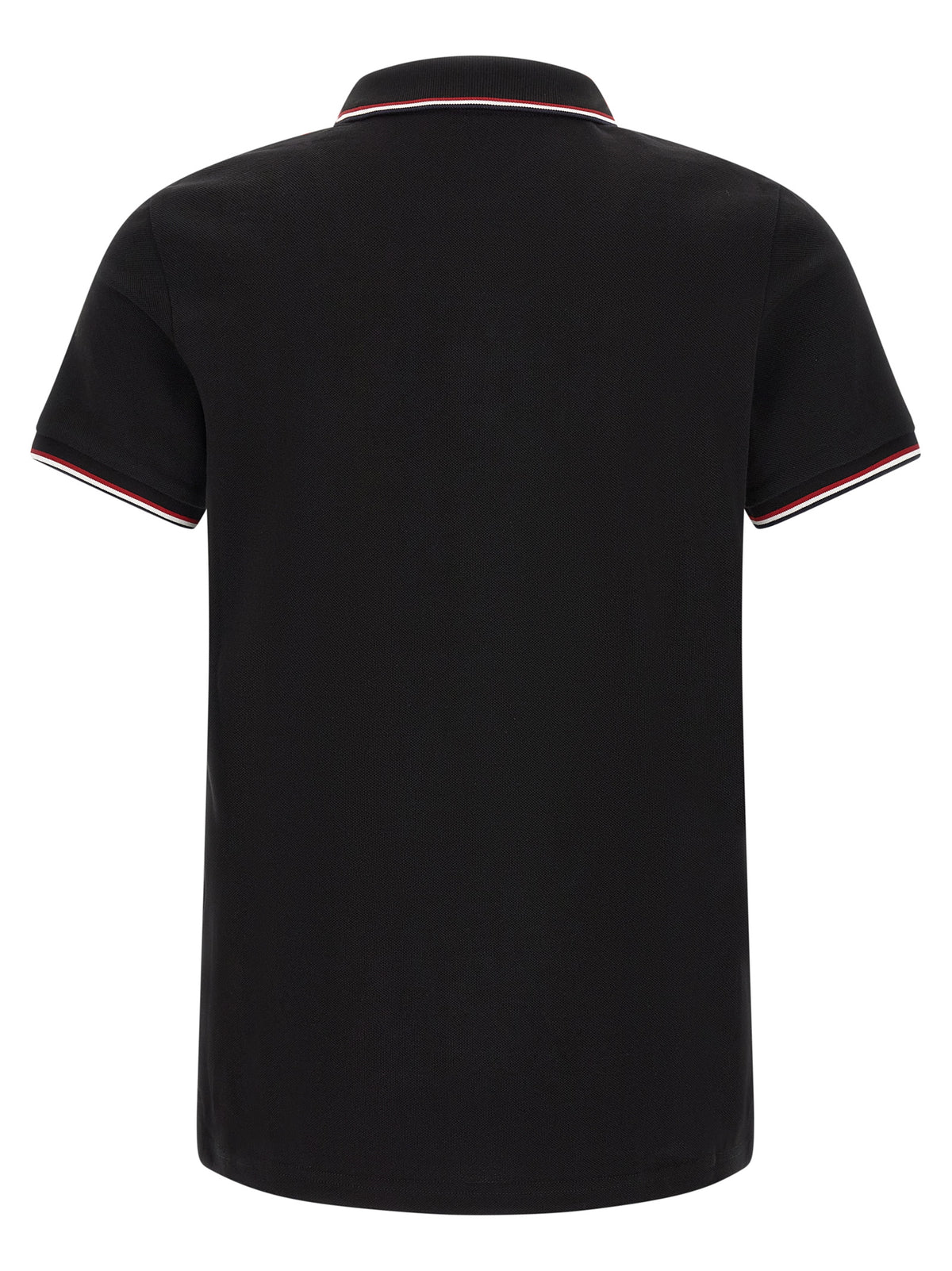 Moncler Schwarzes Baumwoll-Poloshirt