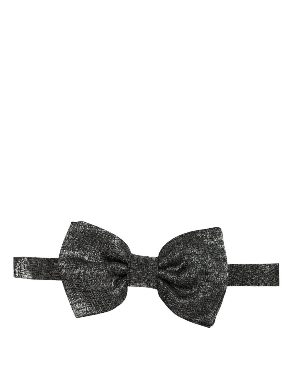Dolce & Gabbana Herren Fliege aus Seide in Metallic-Schwarz, verstellbar