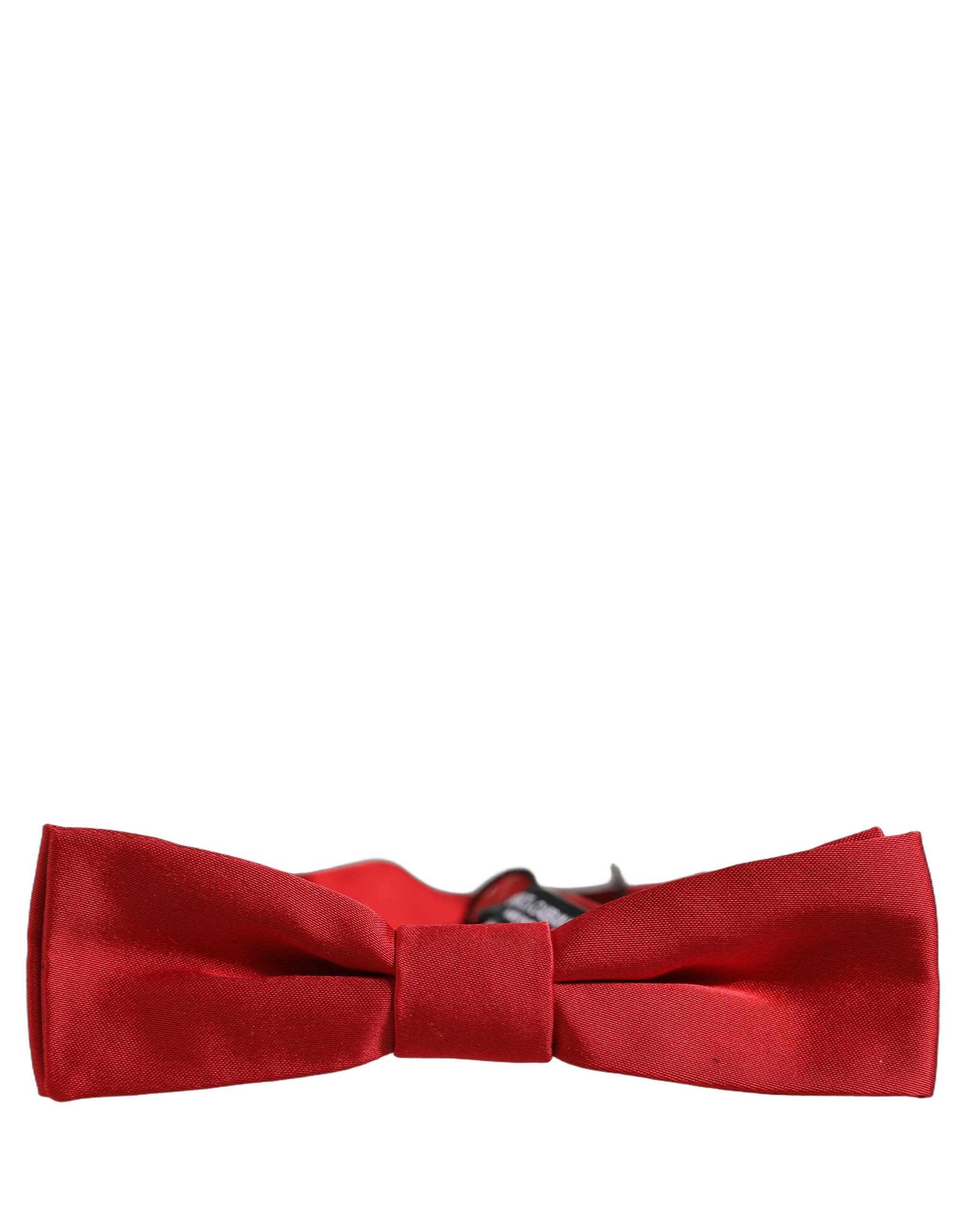 Dolce & Gabbana Herren-Papillon aus 100 % Seide in Rot, verstellbar