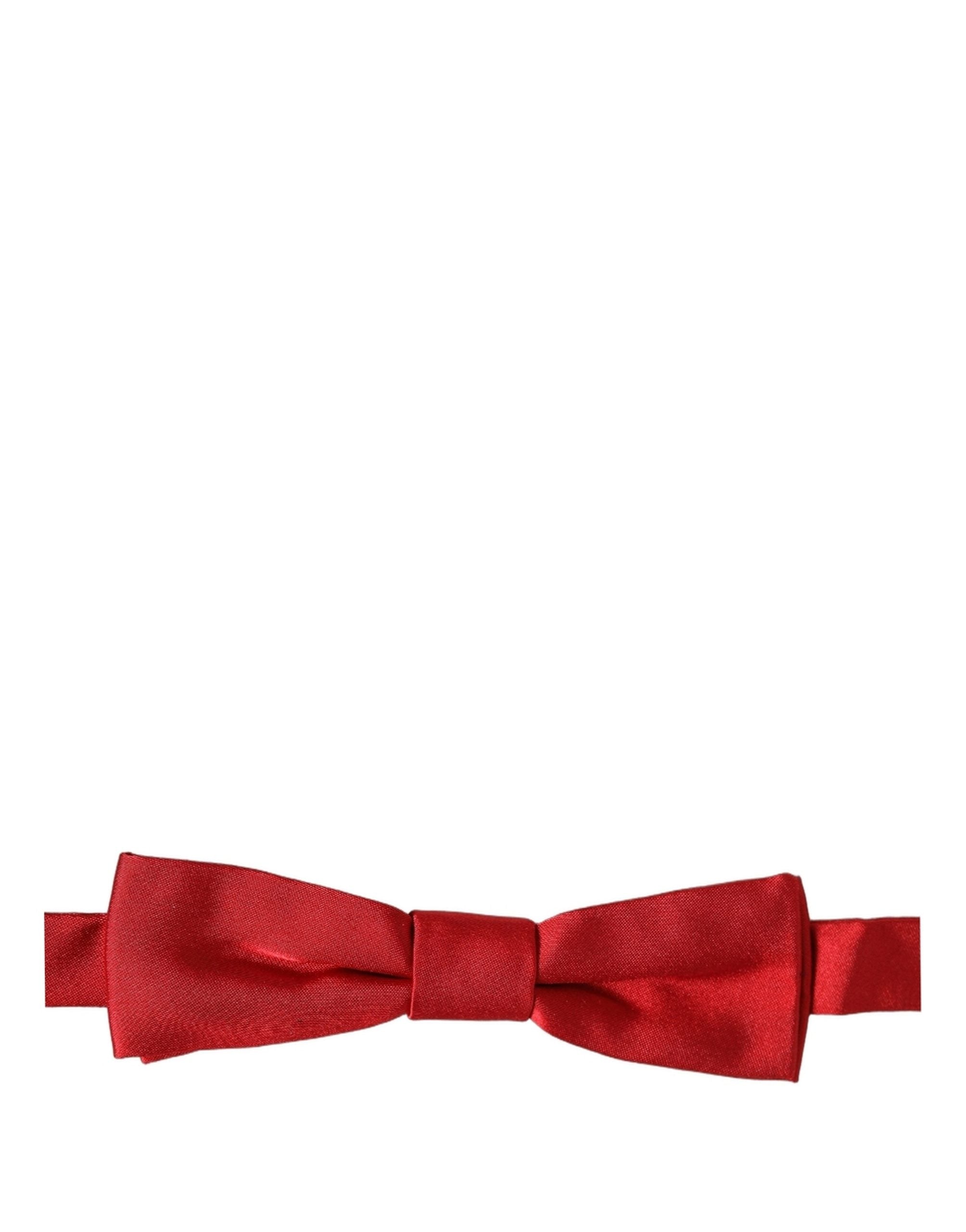 Dolce & Gabbana Herren-Papillon aus 100 % Seide in Rot, verstellbar