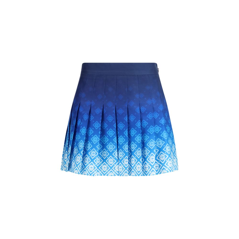 Casablanca Blaue Seiden-Minirock