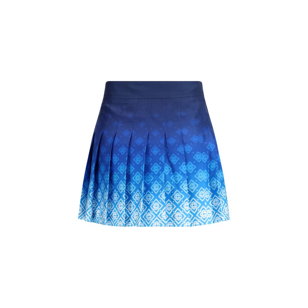 Casablanca Blaue Seiden-Minirock