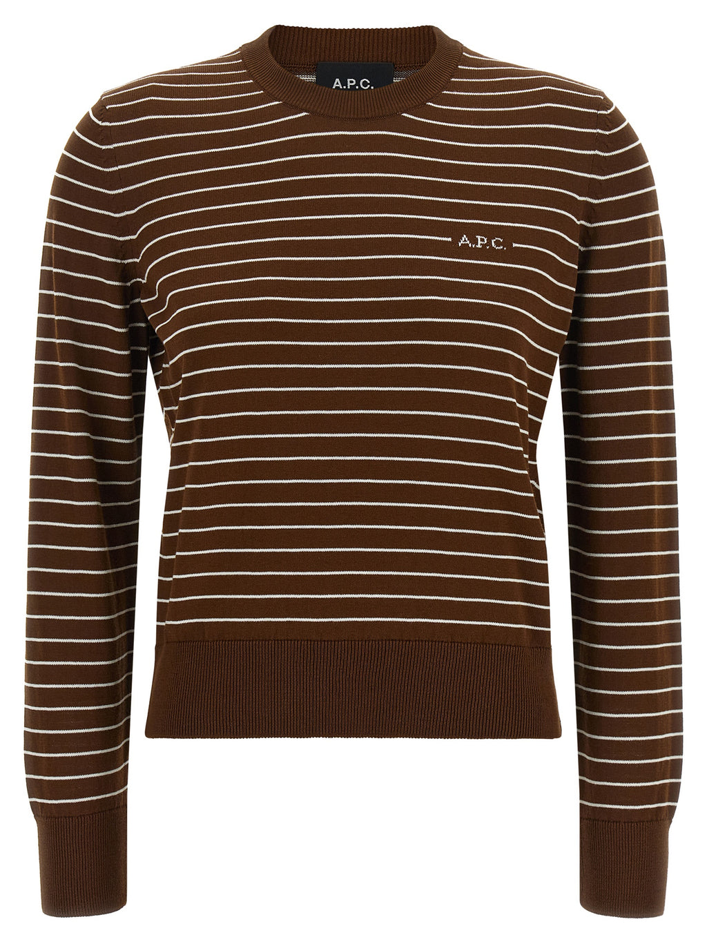 A.P.C. Brauner Baumwollcardigan